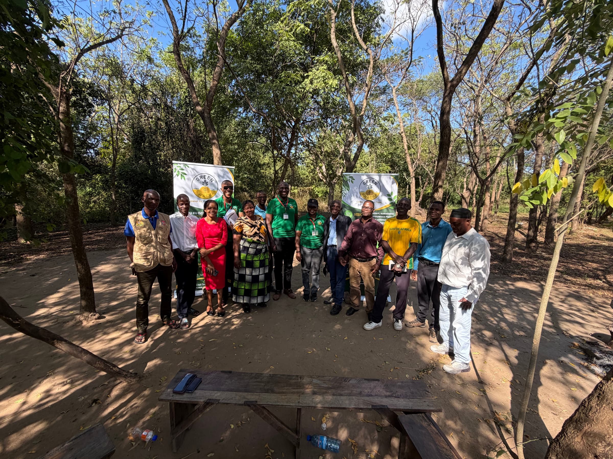 The GreenKwacha team together with community members in the Lower Shire, May 2026.